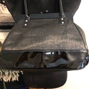 Lulu Guinness Black shoulder bag 12” x 9”